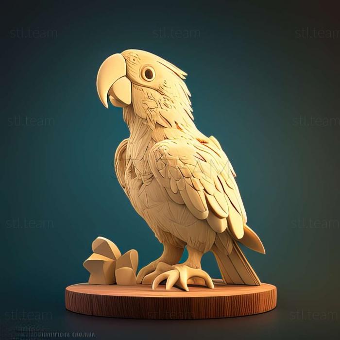 3D model Cookie cockatoo famous animal (STL)